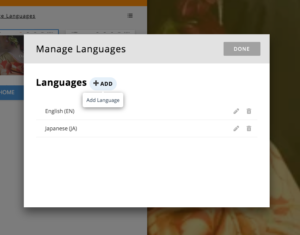 Manage Languages