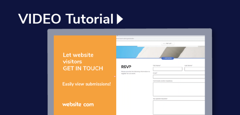 How To Add Contact Forms and View Form Submissions - Website.com Blog