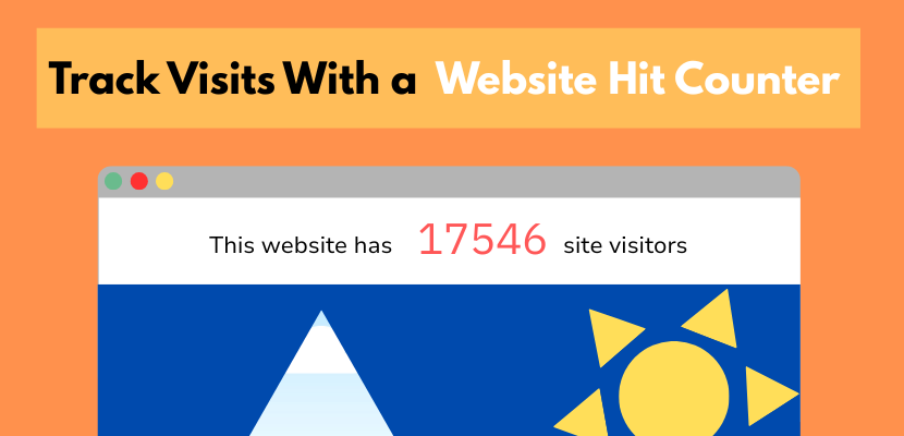 blog image of website template with a visitor hit counter