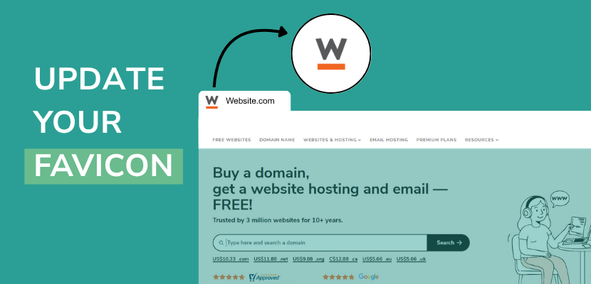 Image of Favicon on Browser Tab