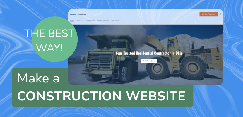 blog image of website with construction truck