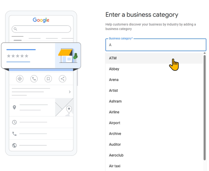 Google Business Profile Category
