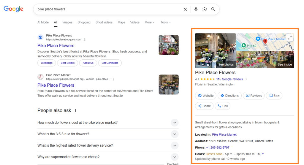 Google Business Profile Example