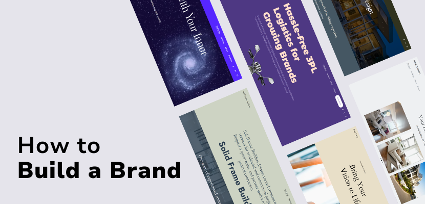 Build a Brand Title Image with Screenshots of Branded Website Home Pages