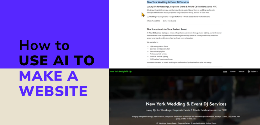 blog image for Making a Website using AI